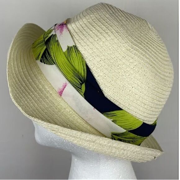 Anthropologie x Genie By Eugenia Kim Floral Paper Straw Summer Hat! - Picture 1 of 12